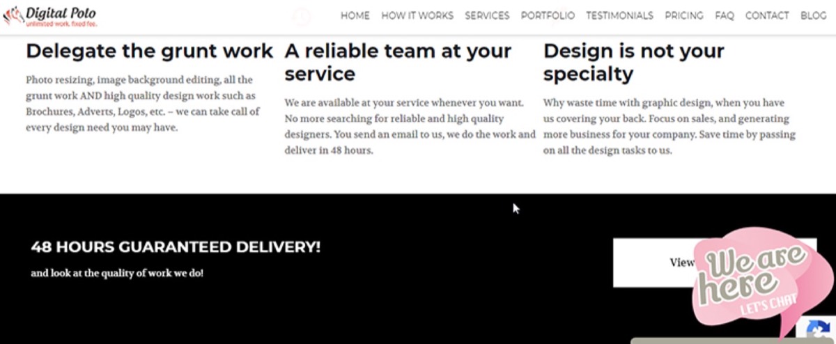Fast design delivery and project timelines