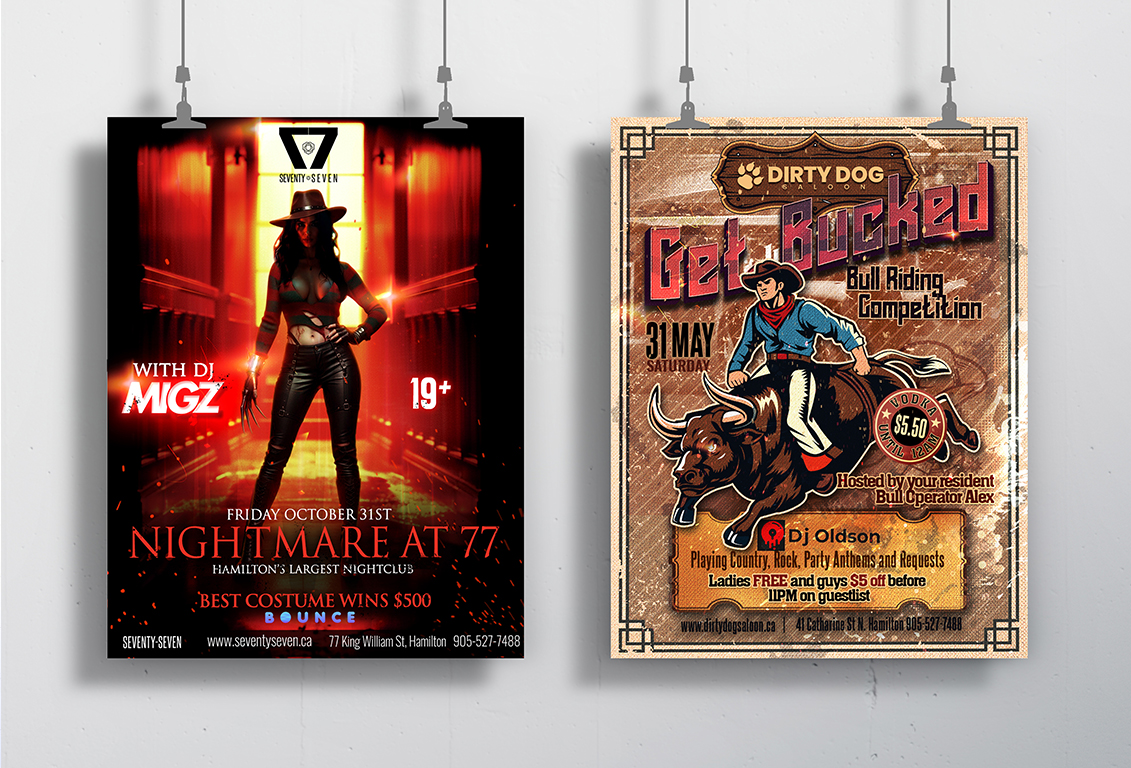 Branded posters for events